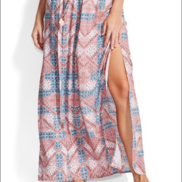 Seafolly bohemian print maxi skirt - Picture 1 of 4